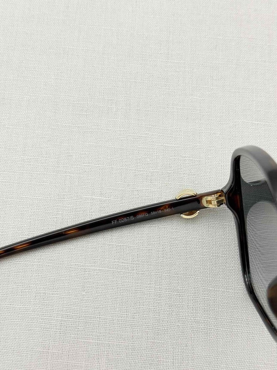 Pre-loved FENDI Black & Brown Sunglasses at Reems Closet