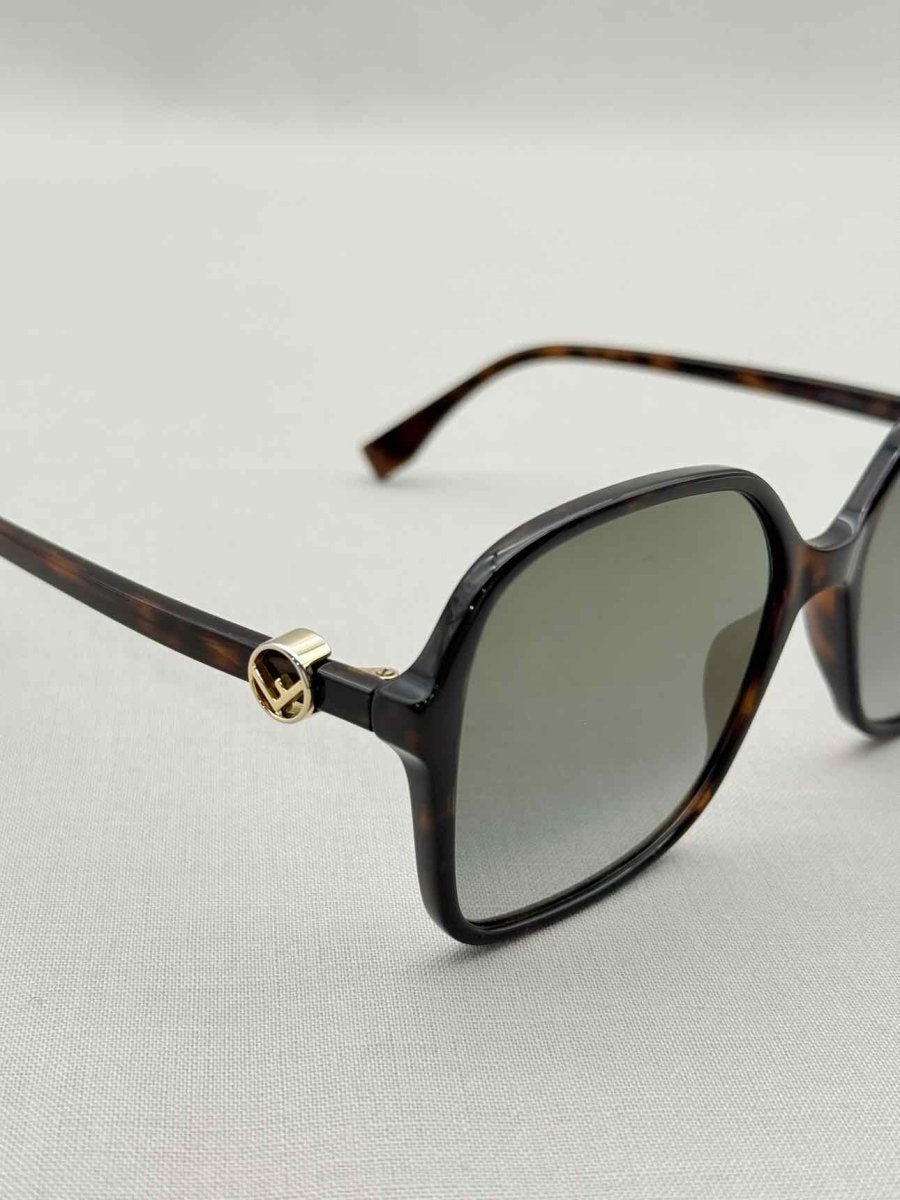 Pre-loved FENDI Black & Brown Sunglasses at Reems Closet