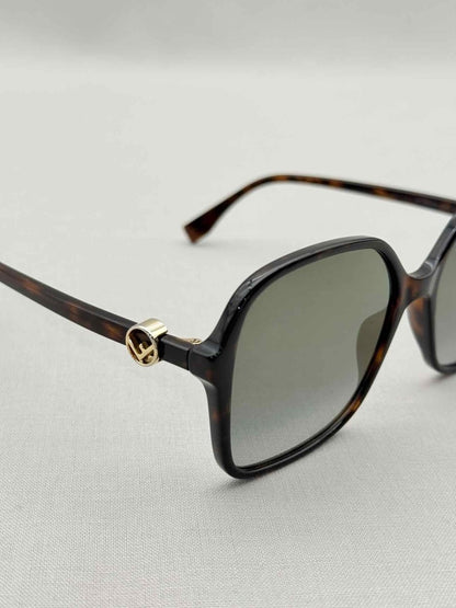 Pre-loved FENDI Black & Brown Sunglasses at Reems Closet