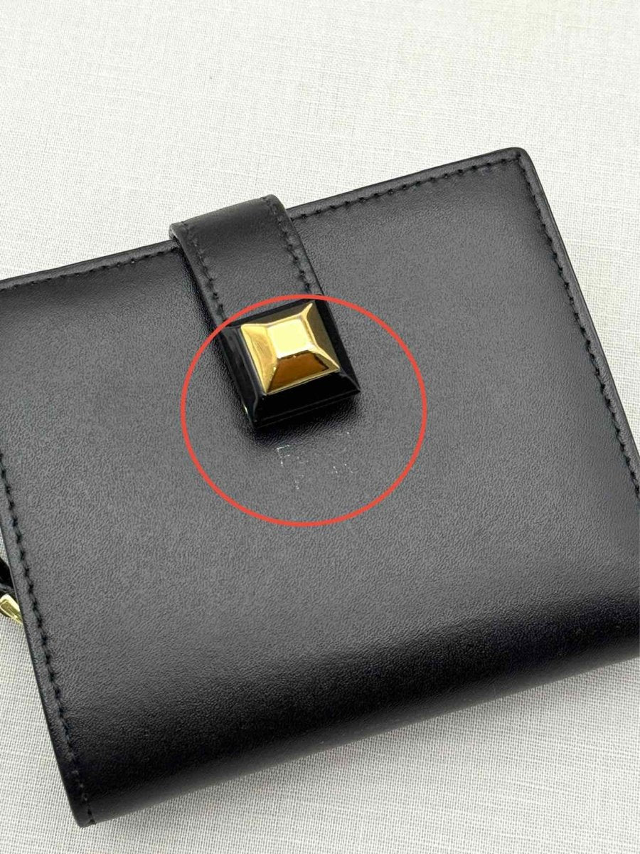 Pre-loved FENDI Black Compact Wallet at Reems Closet