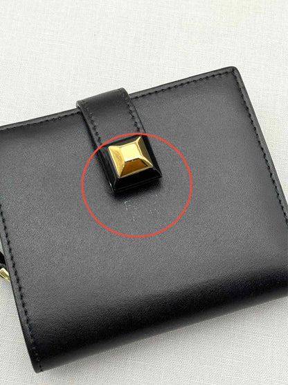 Pre-loved FENDI Black Compact Wallet at Reems Closet