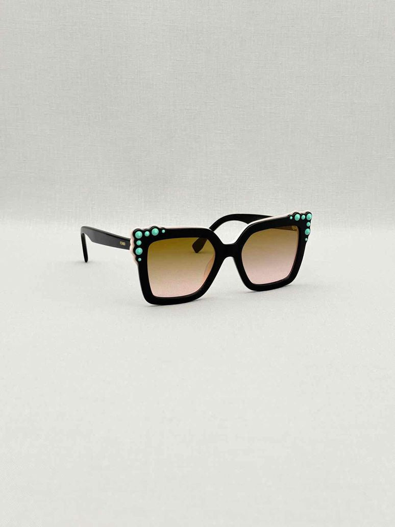 Pre - loved FENDI Black Sunglasses at Reems Closet