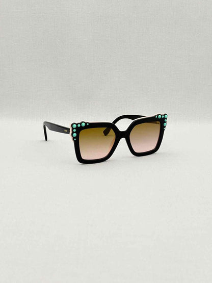 Pre - loved FENDI Black Sunglasses at Reems Closet