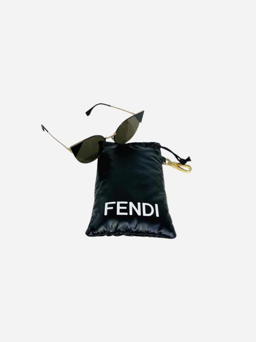 Pre - loved FENDI Black Sunglasses at Reems Closet