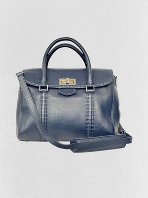 Pre - loved FENDI Blue Top Handle at Reems Closet