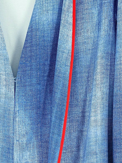 Pre - loved FENDI Blue w/ Red Pipeline Size US 8 Outfit Set at Reems Closet