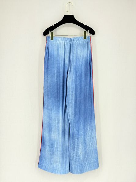 Pre - loved FENDI Blue w/ Red Pipeline Size US 8 Outfit Set at Reems Closet