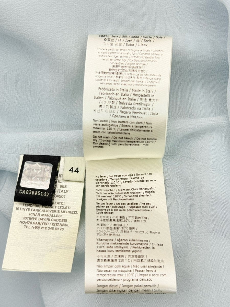 Pre - loved FENDI Blue w/ Red Pipeline Size US 8 Outfit Set at Reems Closet