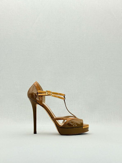 Pre - loved FENDI Brown Size EU 37.5 Heeled Sandals at Reems Closet