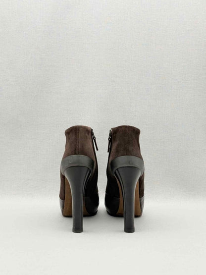 Pre-loved FENDI Brown Size EU 38 Ankle Boots at Reems Closet