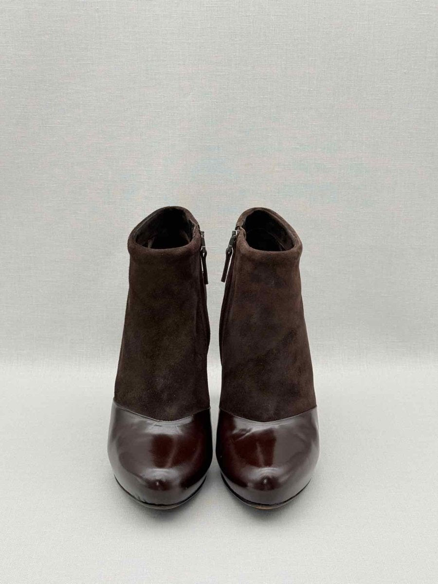 Pre-loved FENDI Brown Size EU 38 Ankle Boots at Reems Closet