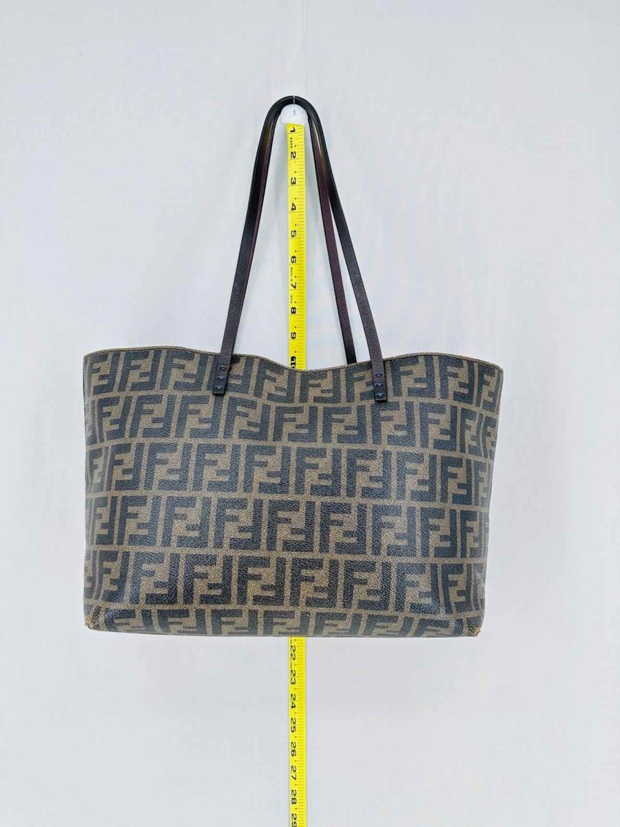 Pre - loved FENDI Brown Zucca Tote Bag at Reems Closet