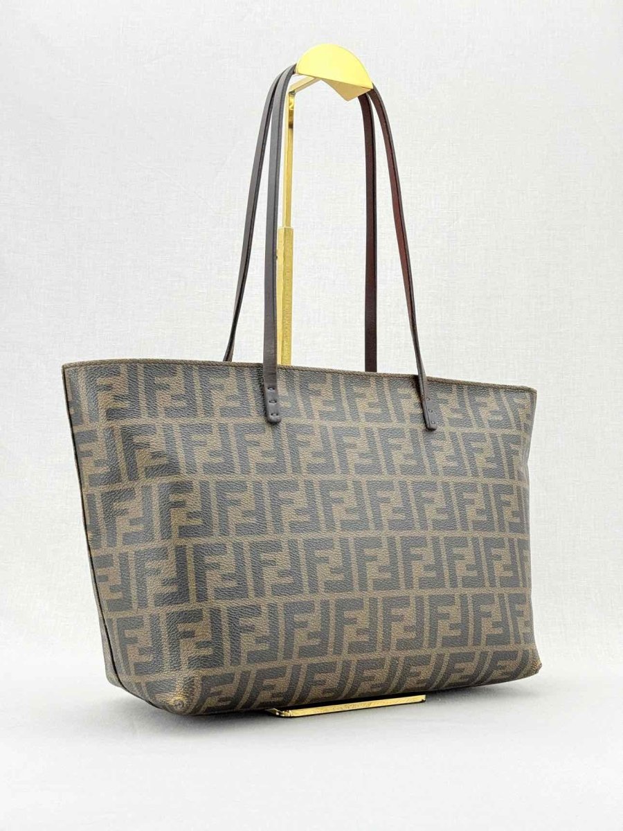 Pre - loved FENDI Brown Zucca Tote Bag at Reems Closet