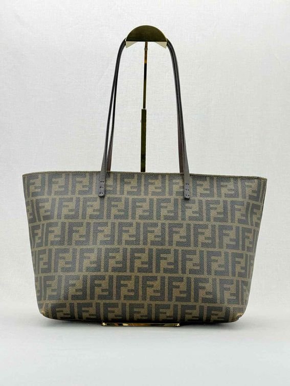 Pre - loved FENDI Brown Zucca Tote Bag at Reems Closet