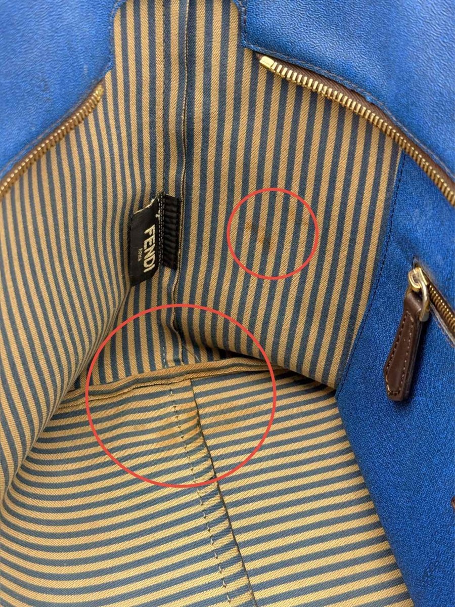 Pre - loved FENDI Brown Zucca Tote Bag at Reems Closet