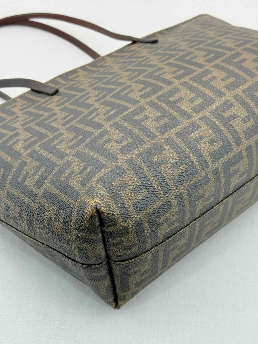 Pre - loved FENDI Brown Zucca Tote Bag at Reems Closet
