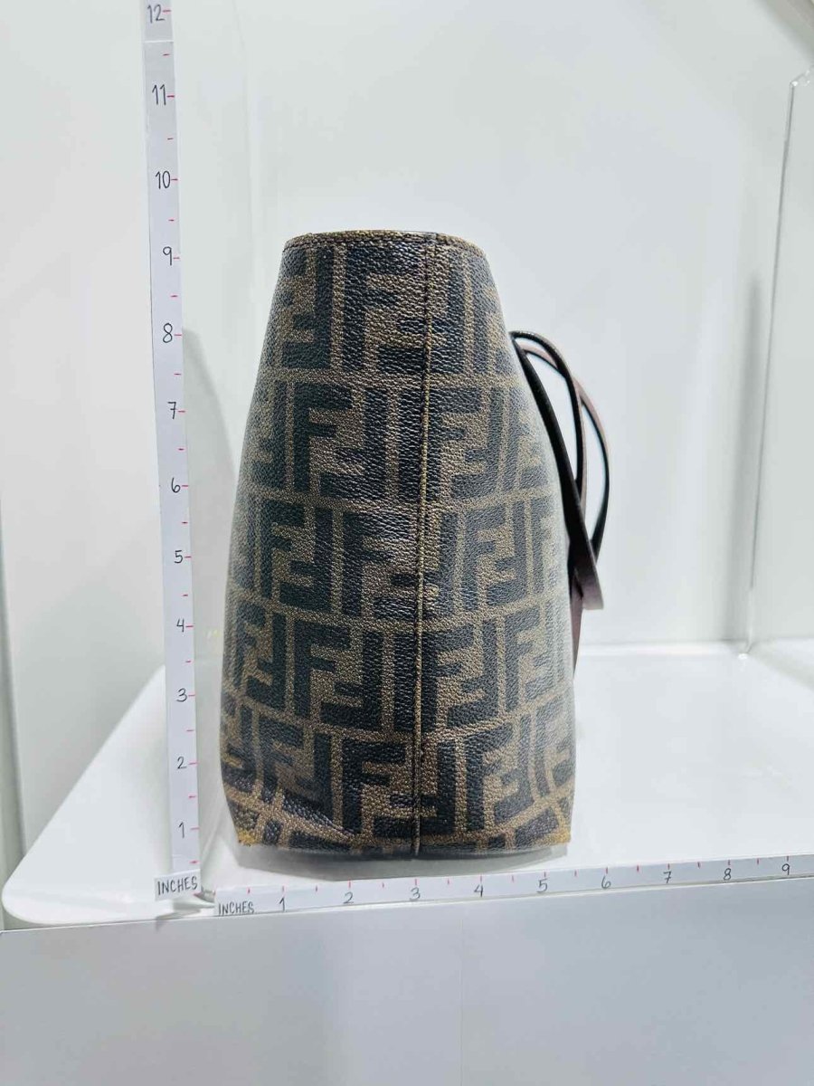 Pre - loved FENDI Brown Zucca Tote Bag at Reems Closet
