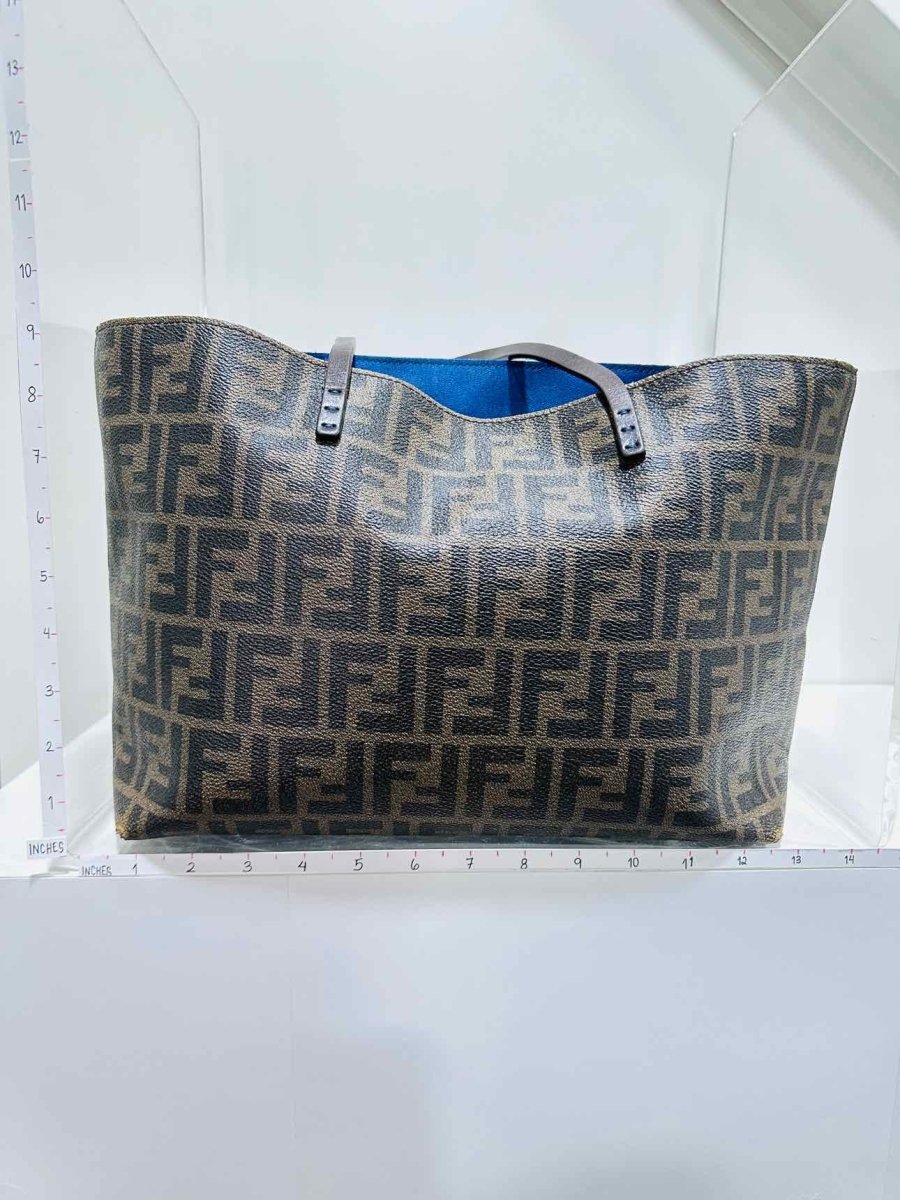 Pre - loved FENDI Brown Zucca Tote Bag at Reems Closet