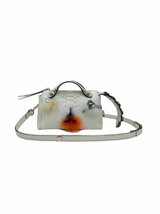 Pre-loved FENDI By the way Pale Blue Embellished Crossbody from Reems Closet