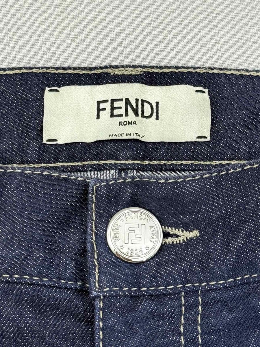 Pre - loved FENDI Dark Blue Size US 6 Jeans at Reems Closet