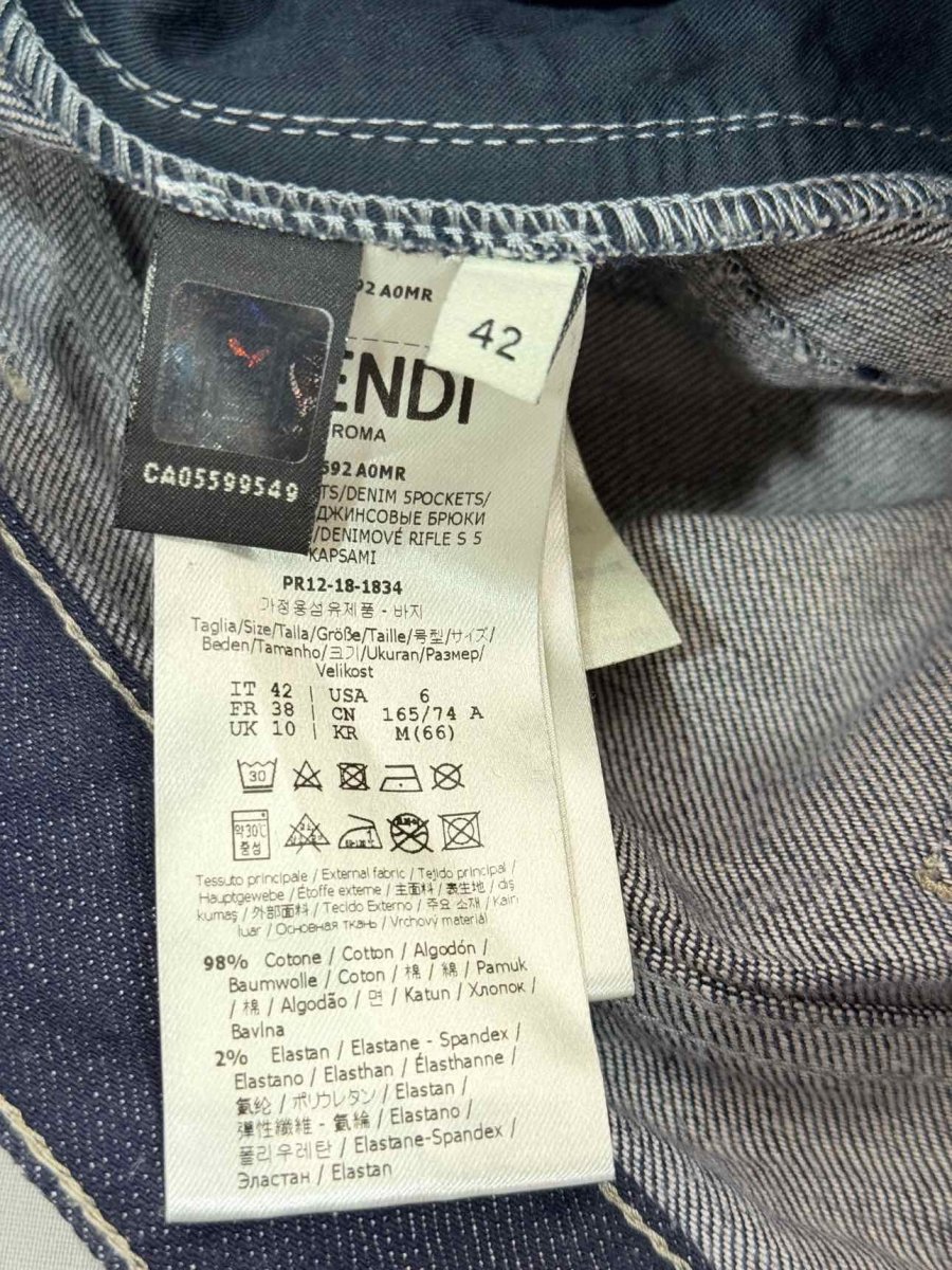 Pre - loved FENDI Dark Blue Size US 6 Jeans at Reems Closet