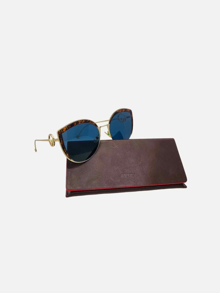 Pre - loved FENDI F is Fendi Havana Sunglasses at Reems Closet