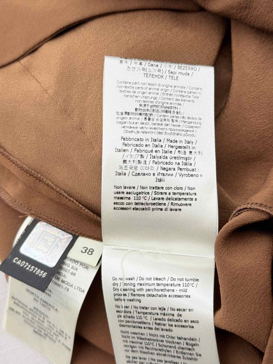 Pre - loved FENDI High Rise Brown Size US 2 Pants at Reems Closet