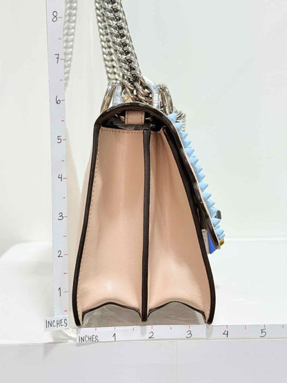 Pre - loved FENDI Kan I Pink Multicolor Shoulder Bag at Reems Closet