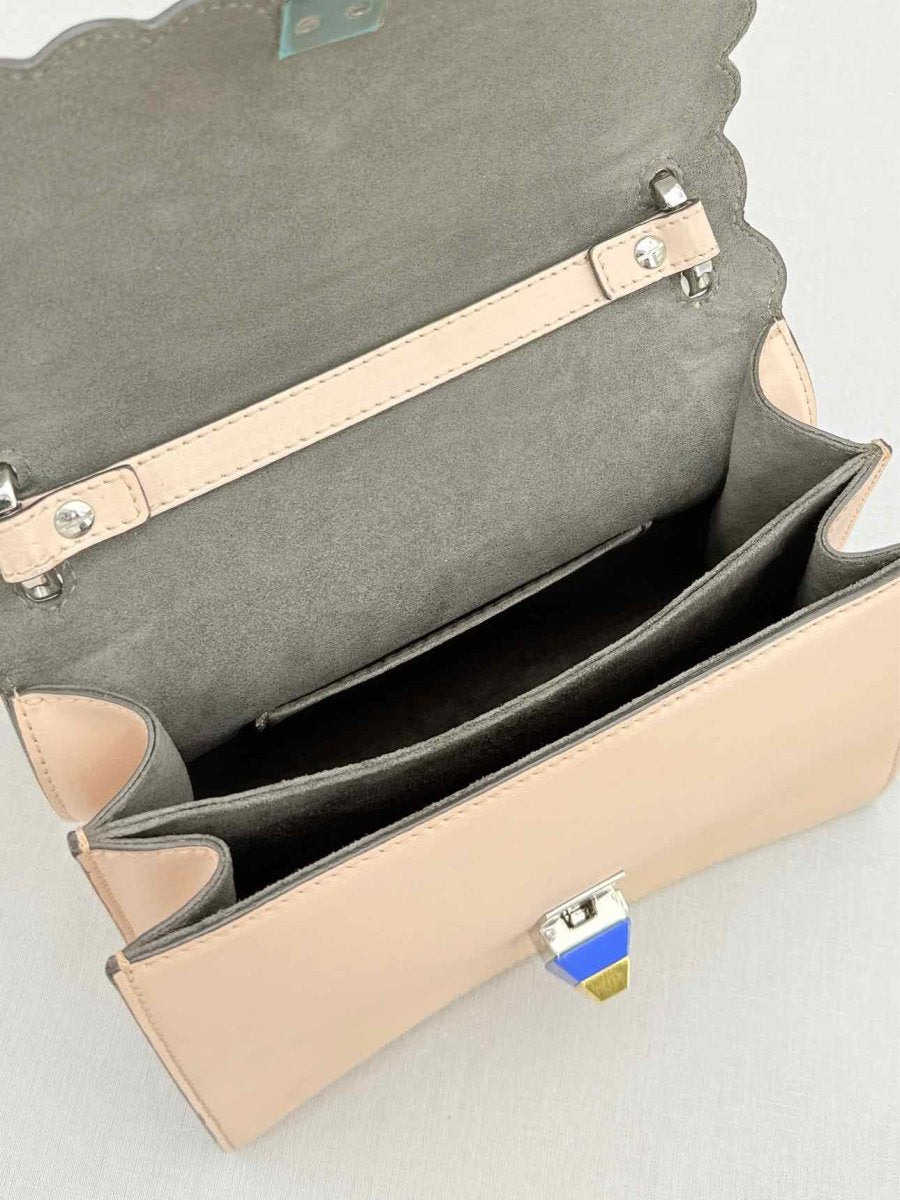 Pre - loved FENDI Kan I Pink Multicolor Shoulder Bag at Reems Closet