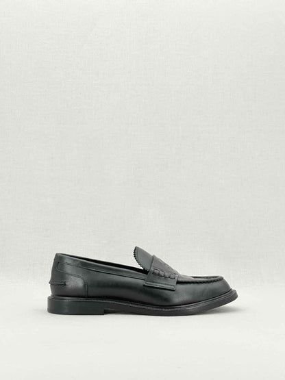Pre - loved FENDI Karligraphy motif Black Size EU 38.5 Loafers at Reems Closet