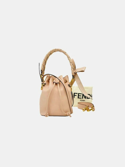 Pre - loved FENDI Mon Tesor Pink Bucket Bag at Reems Closet