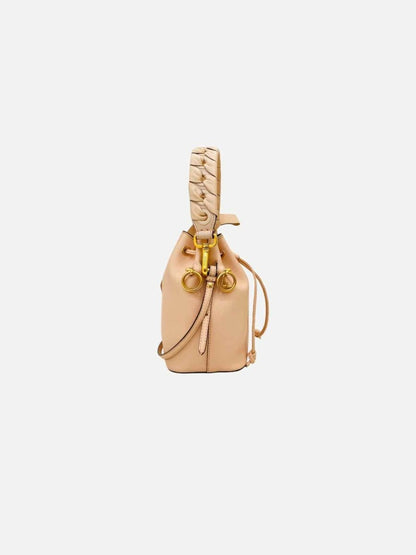 Pre - loved FENDI Mon Tesor Pink Bucket Bag at Reems Closet