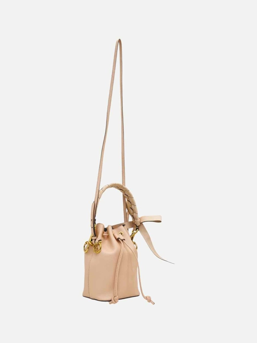 Pre - loved FENDI Mon Tesor Pink Bucket Bag at Reems Closet