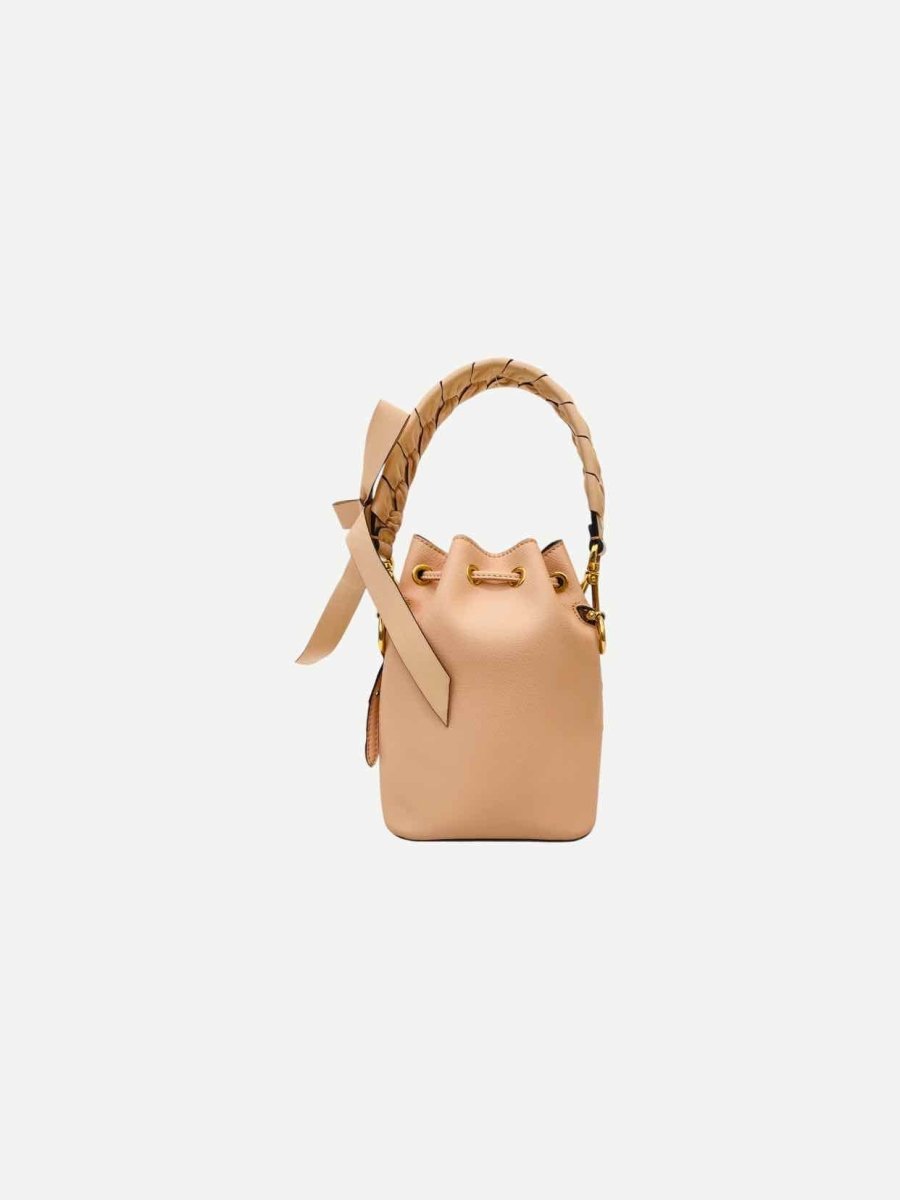 Pre - loved FENDI Mon Tesor Pink Bucket Bag at Reems Closet