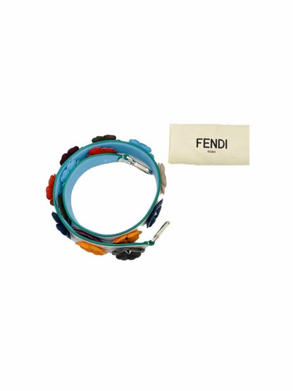 Pre - loved FENDI Multicolor Flower Shoulder Strap at Reems Closet