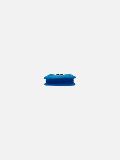 Pre-loved FENDI Nano Peekaboo Charm Blue Shoulder Bag at Reems Closet