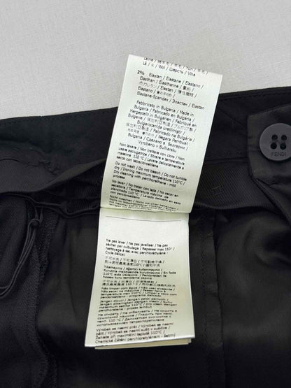 Pre - loved FENDI Palazzo Black Size US 4 Pants at Reems Closet