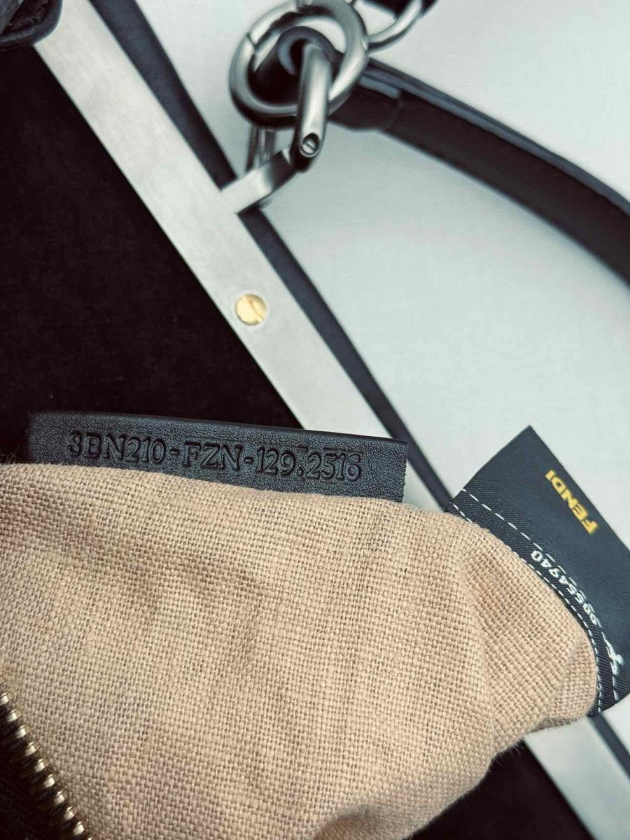 Pre-loved FENDI Peasant Black Top Handle at Reems Closet