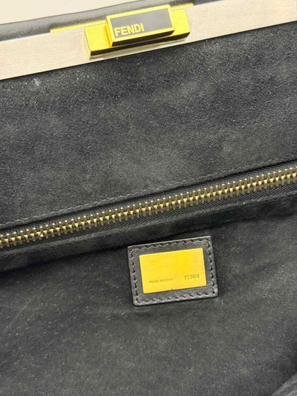 Pre-loved FENDI Peasant Black Top Handle at Reems Closet