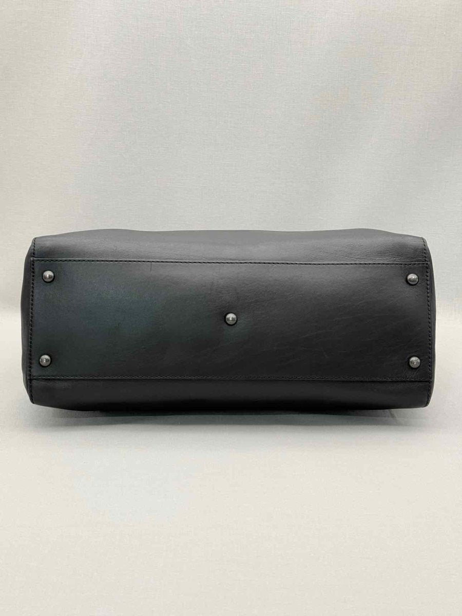 Pre-loved FENDI Peasant Black Top Handle at Reems Closet
