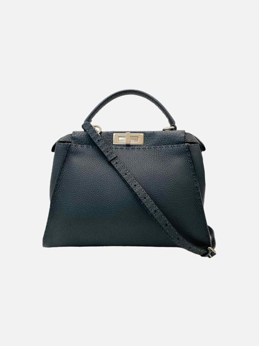 FENDI Peekaboo Grey Top Handle