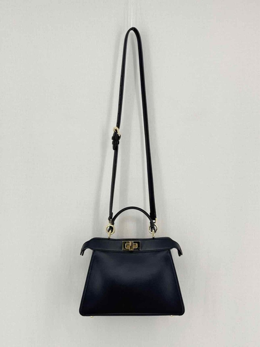 Pre - loved FENDI Peekaboo ISeeU Black Top Handle at Reems Closet