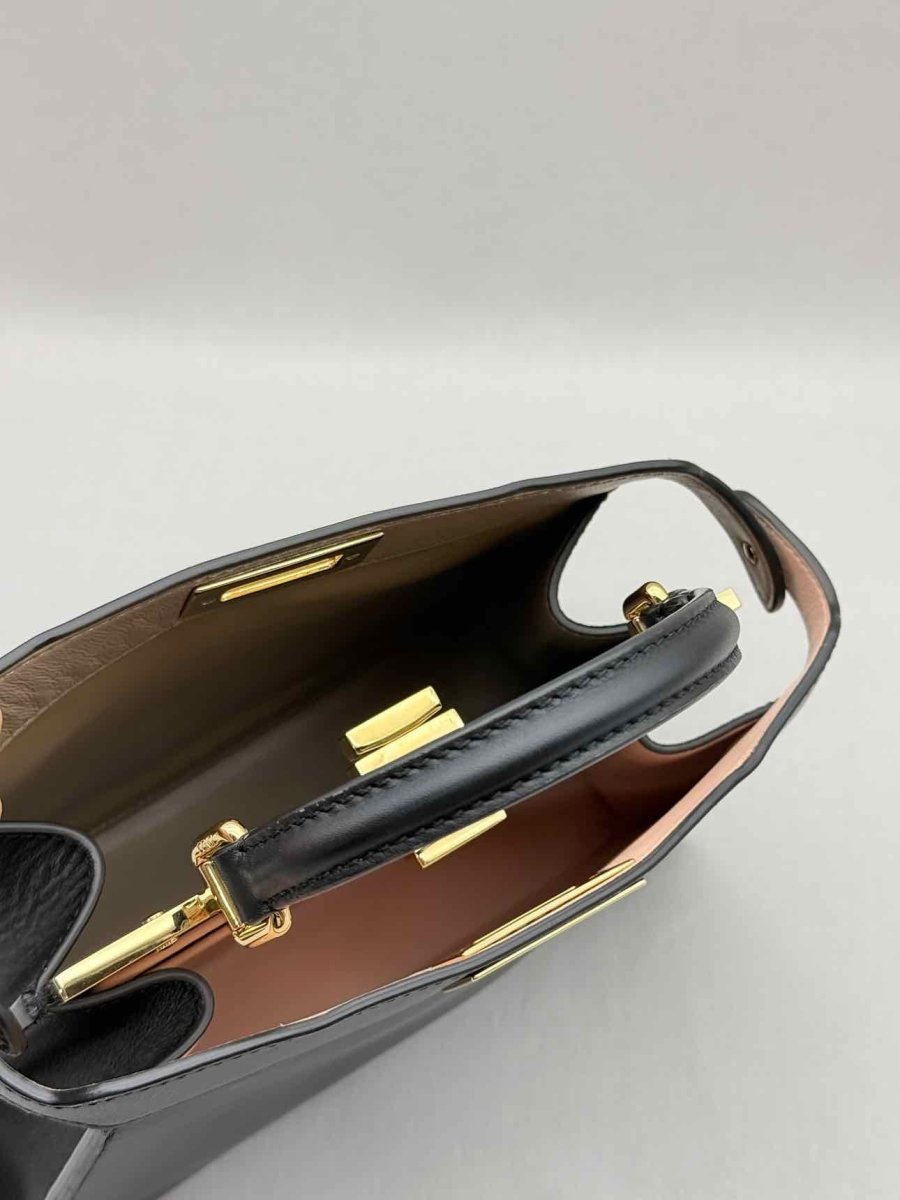 Pre - loved FENDI Peekaboo ISeeU Black Top Handle at Reems Closet