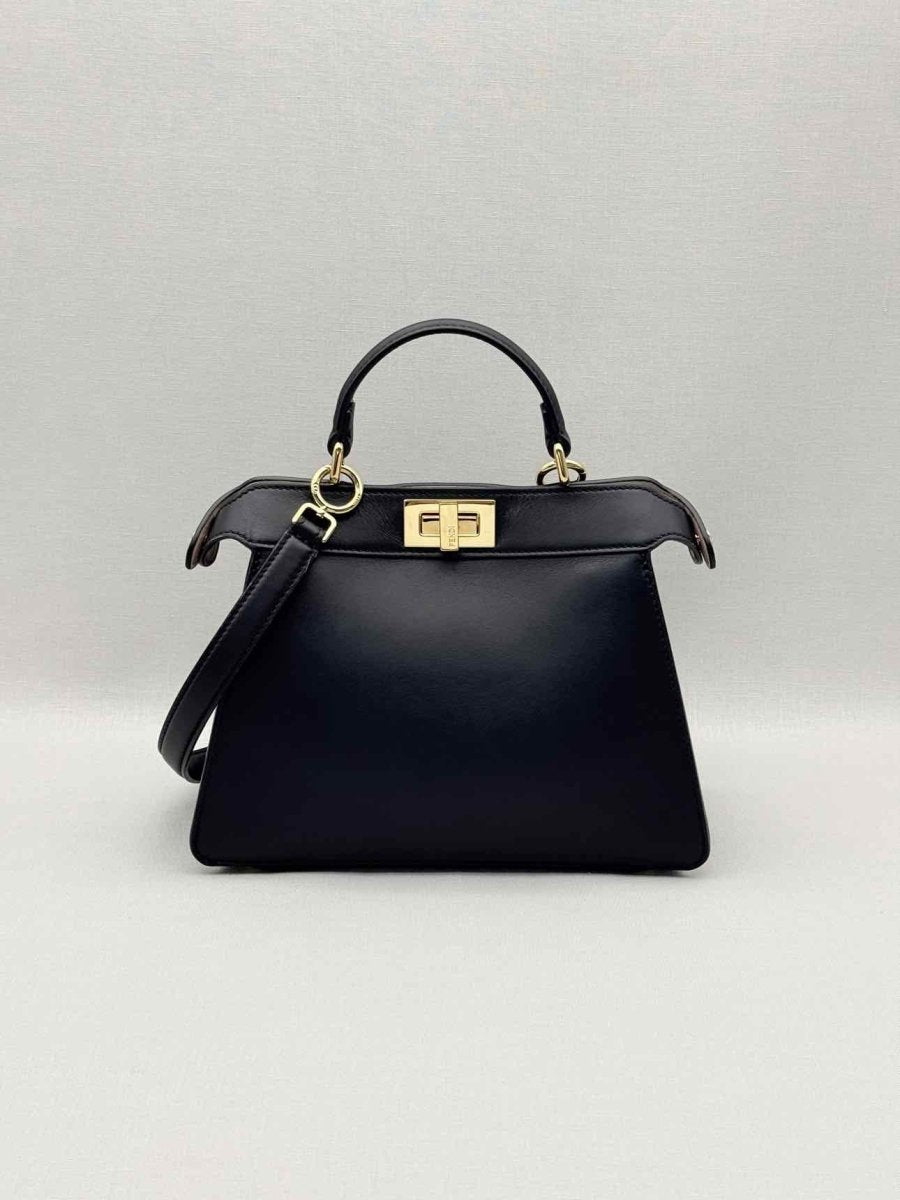 Pre - loved FENDI Peekaboo ISeeU Black Top Handle at Reems Closet