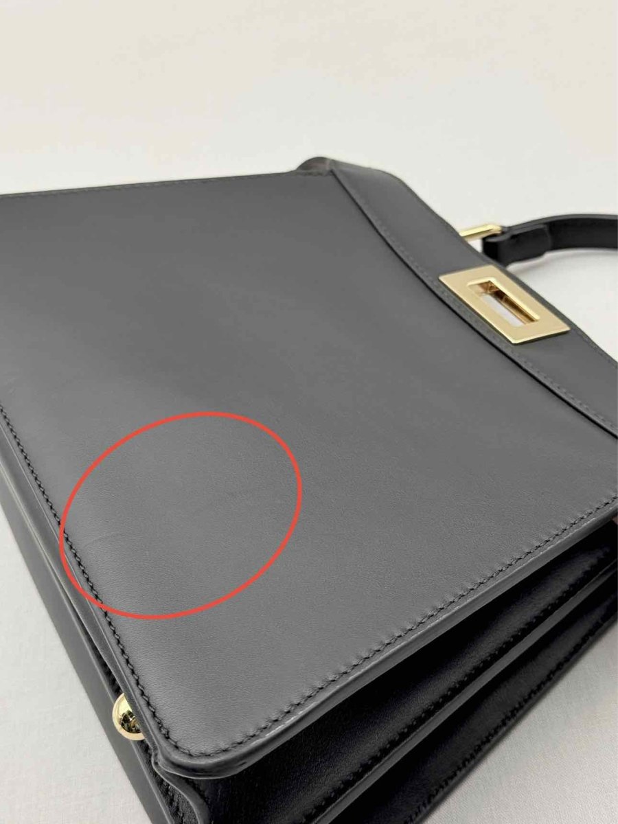Pre - loved FENDI Peekaboo ISeeU Black Top Handle at Reems Closet