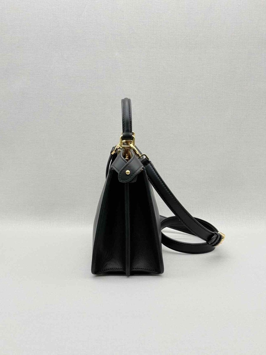 Pre - loved FENDI Peekaboo ISeeU Black Top Handle at Reems Closet