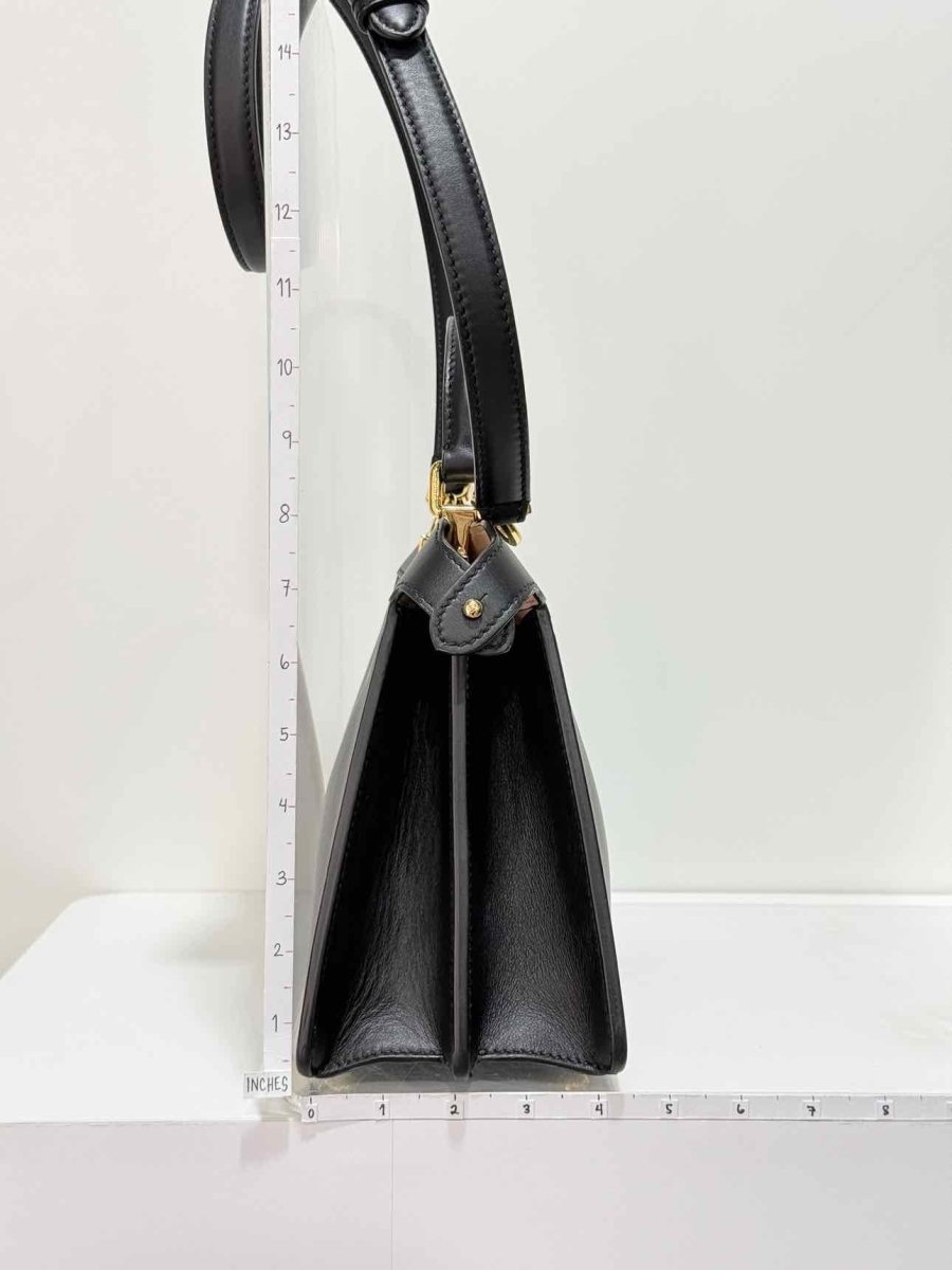 Pre - loved FENDI Peekaboo ISeeU Black Top Handle at Reems Closet