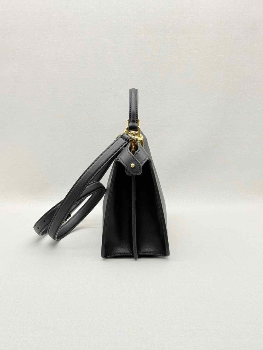 Pre - loved FENDI Peekaboo ISeeU Black Top Handle at Reems Closet