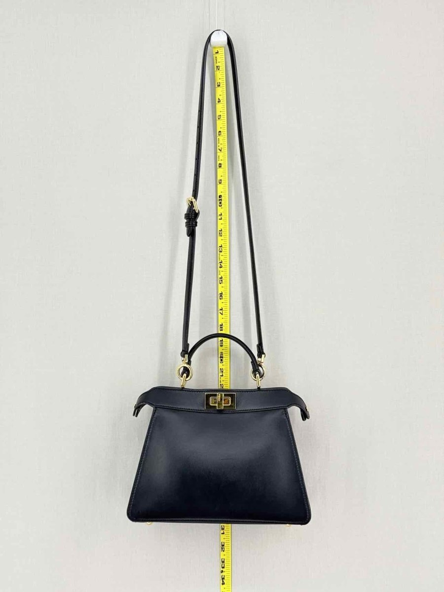 Pre - loved FENDI Peekaboo ISeeU Black Top Handle at Reems Closet
