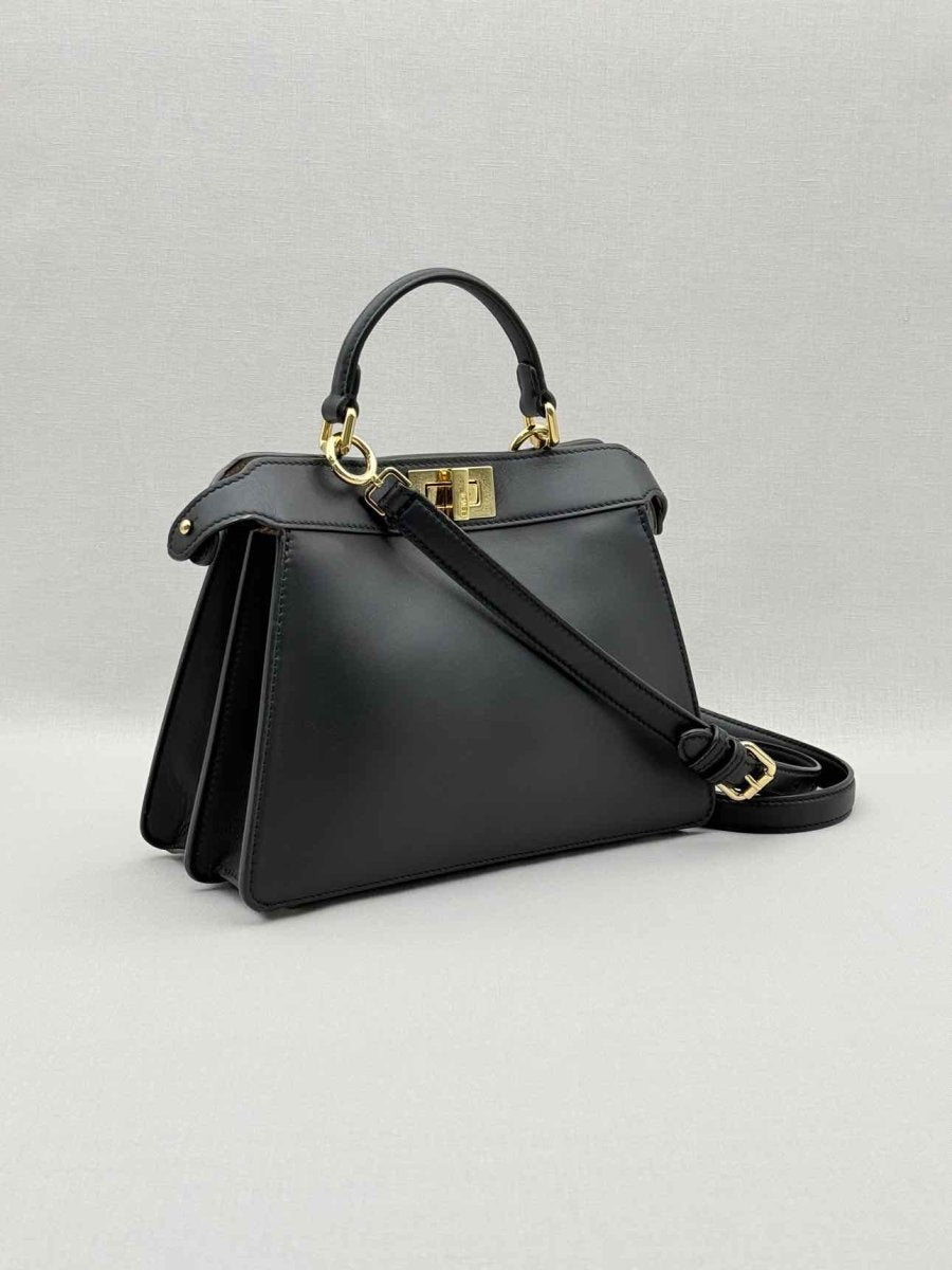 Pre - loved FENDI Peekaboo ISeeU Black Top Handle at Reems Closet